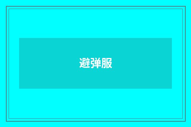 避弹服